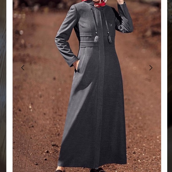 alvina Dresses & Skirts - new Alvina woman topcoat abaya dress sz 44 Grey